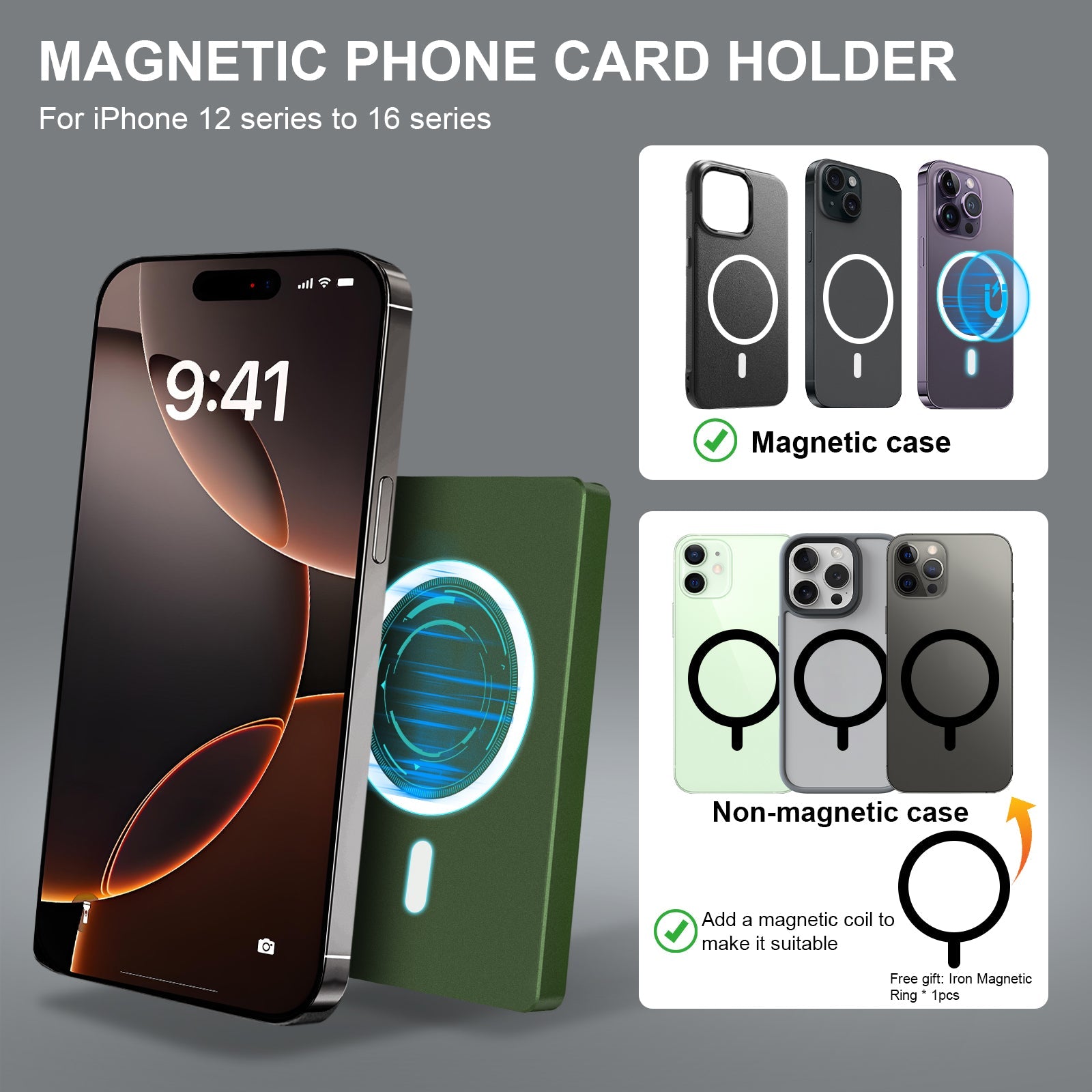 RFID Slim Pop-Up Wallet with Money Clip — All Aluminum Metal Card Holder for Men