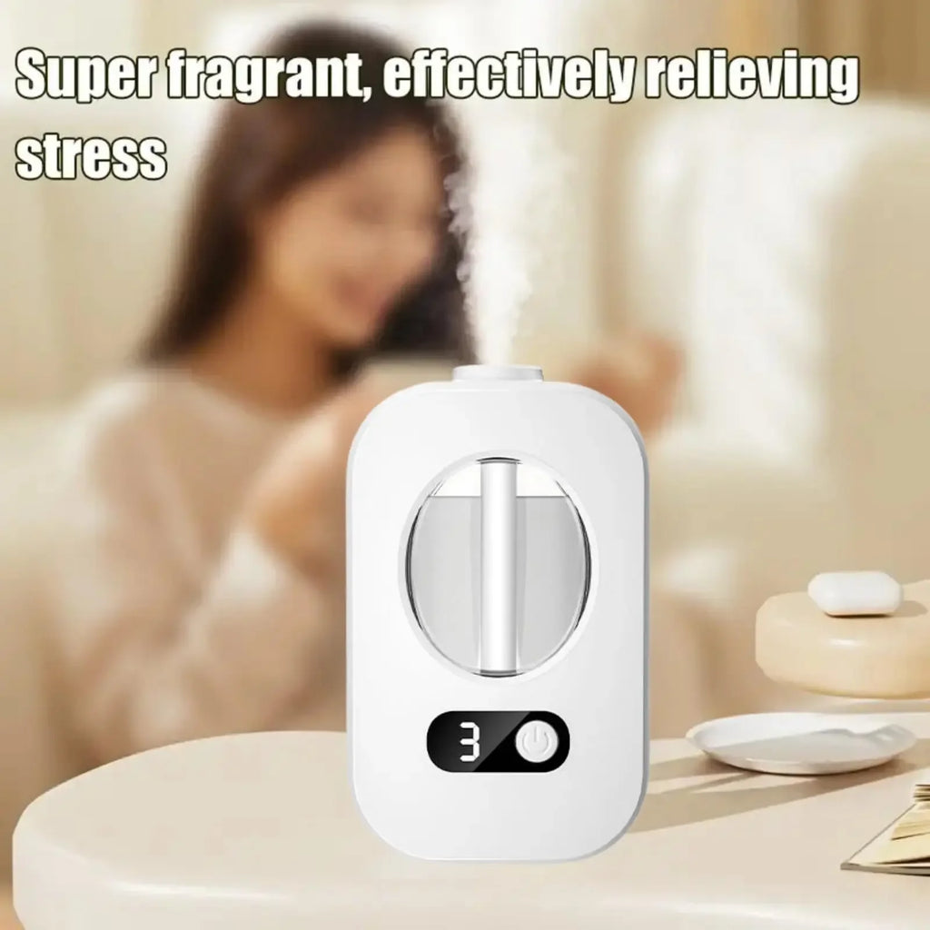 Automatic Desktop Aroma Diffuser — USB Rechargeable Atomizer with Replaceable Scent Cartridge