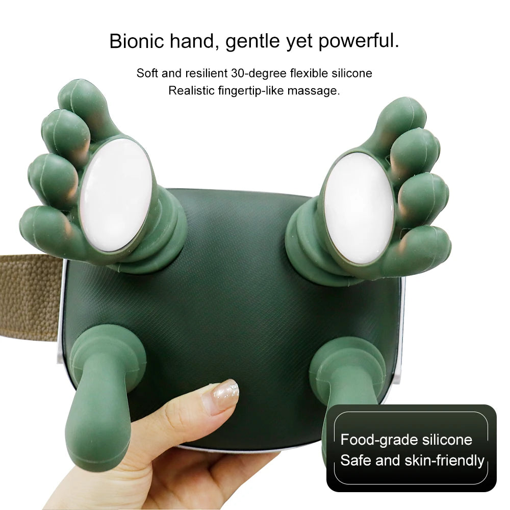 N7 Rechargeable Neck &amp; Shoulder Massager — 3-Level Bionic Kneading, Portable Home Massager