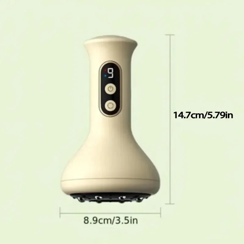USB Rechargeable Guasha &amp; Hot Compress Handheld Massager — Abdomen, Arms &amp; Leg Relief