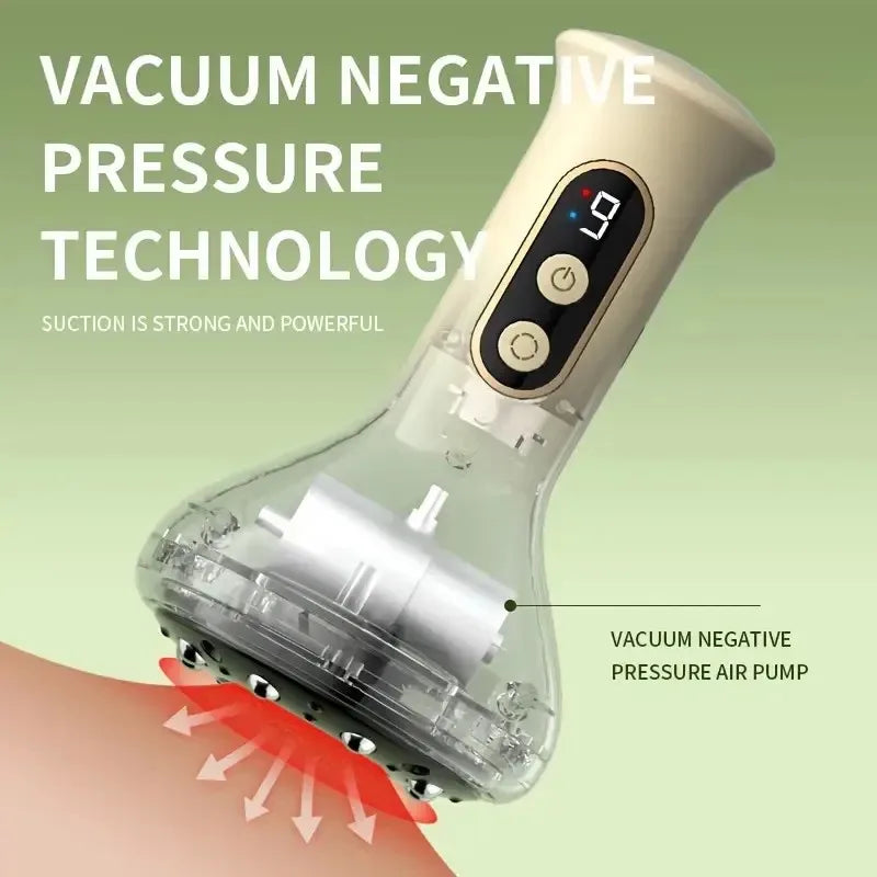 USB Rechargeable Guasha &amp; Hot Compress Handheld Massager — Abdomen, Arms &amp; Leg Relief