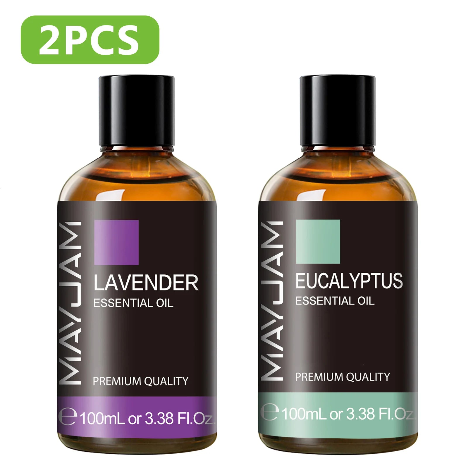 Pure Plant Essential Oil 100ml — Peppermint, Lavender, Frankincense &amp; More for Diffuser &amp; Aromatherapy