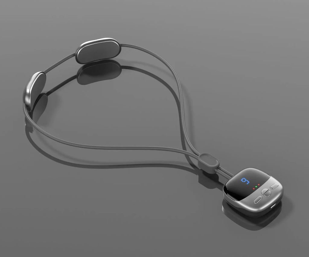 Mini Hanging Neck Massager — EMS Pulse Hot Compress, Rechargeable Cervical Pain Relief