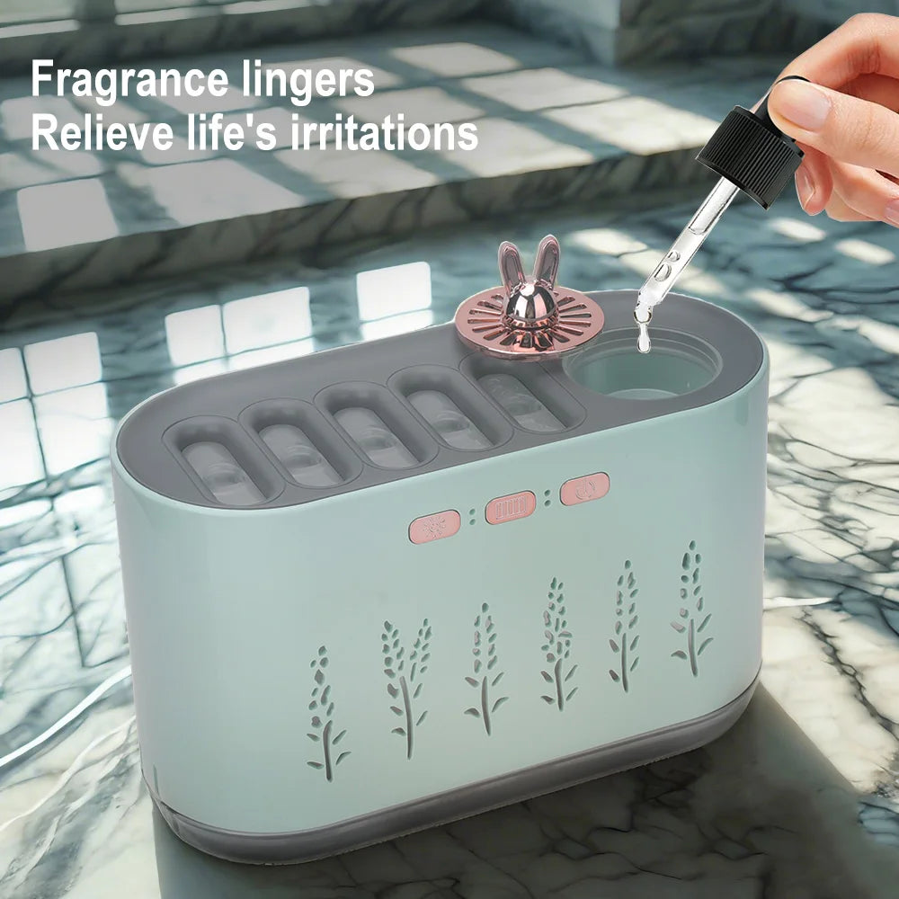700ml USB Aroma Diffuser &amp; Humidifier — RGB LED Colorful Lights for Bedroom &amp; Home