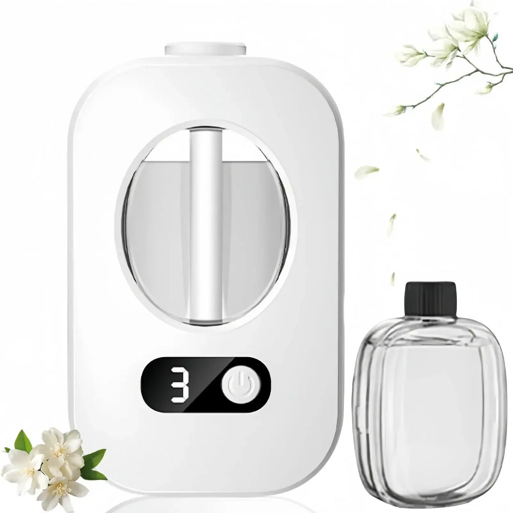 Automatic Desktop Aroma Diffuser — USB Rechargeable Atomizer with Replaceable Scent Cartridge