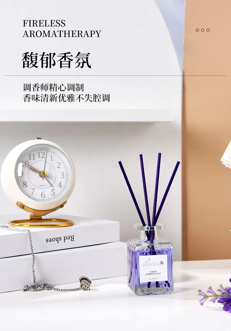 Reed Diffuser Set with Essential Oils — Lavender, Peach & Osmanthus Home Fragrance (50ml)