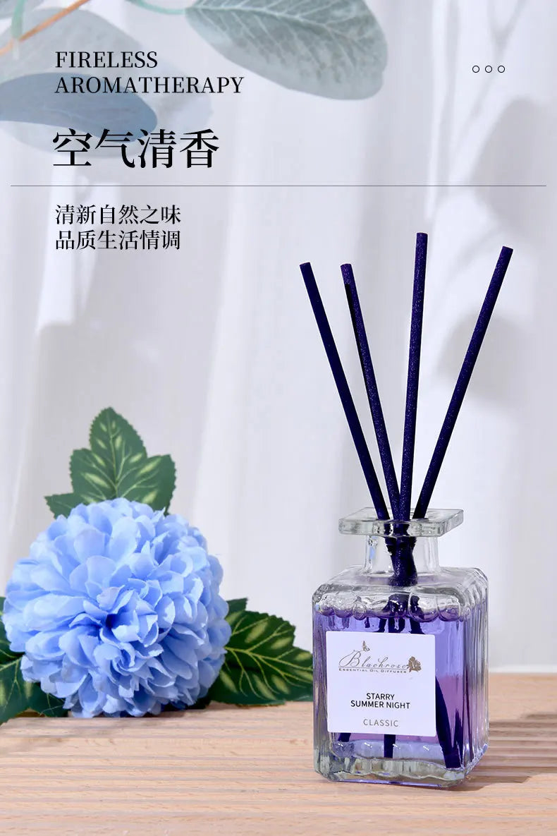 Reed Diffuser Set with Essential Oils — Lavender, Peach & Osmanthus Home Fragrance (50ml)