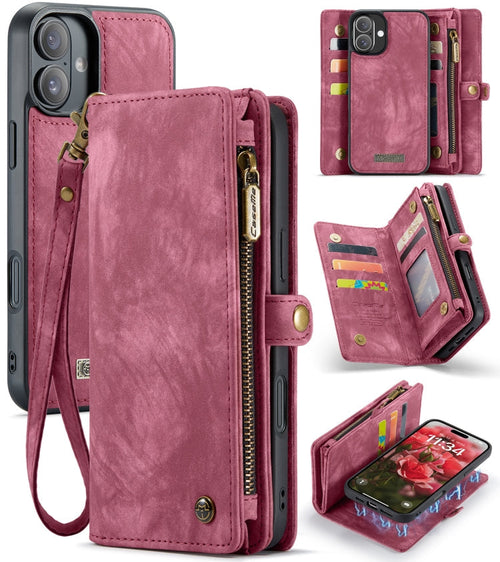CaseMe 008 Detachable Leather Wallet Case — iPhone 16 Pro Max / Pro / Plus / Air