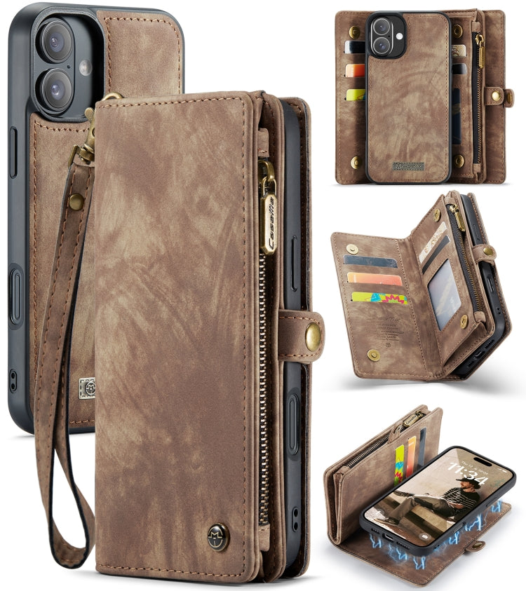 CaseMe 008 Detachable Leather Wallet Case — iPhone 16 Pro Max / Pro / Plus / Air