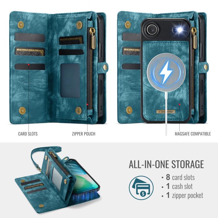 CaseMe 008 Detachable Leather Wallet Case — iPhone 16 Pro Max / Pro / Plus / Air