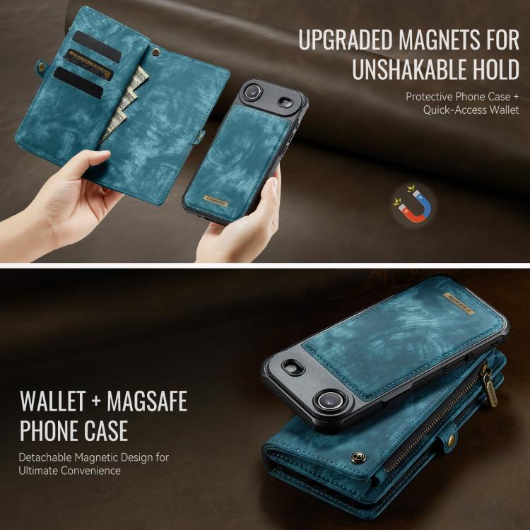 CaseMe 008 Detachable Leather Wallet Case — iPhone 16 Pro Max / Pro / Plus / Air
