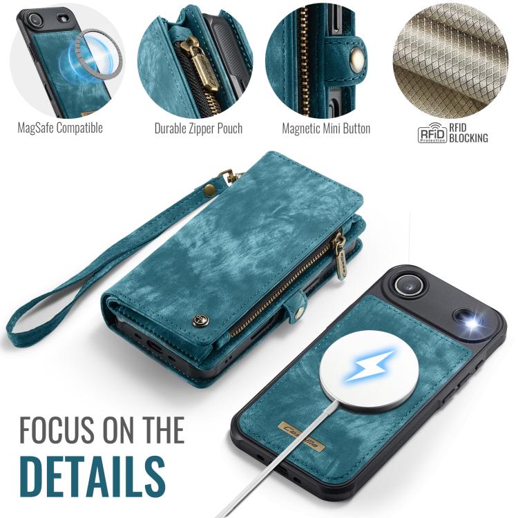 CaseMe 008 Detachable Leather Wallet Case — iPhone 16 Pro Max / Pro / Plus / Air