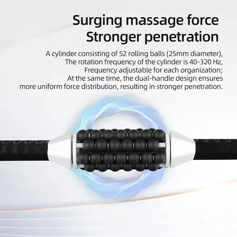 Rechargeable Anti-Cellulite Body Roller — High-Frequency Vibration Slimming Massage Machine