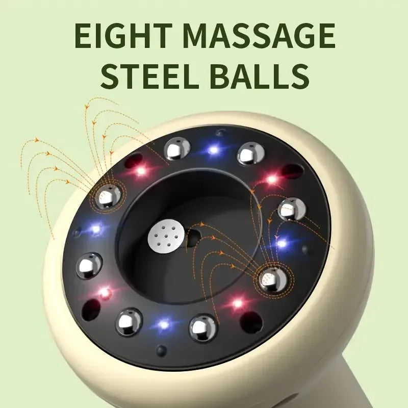 USB Rechargeable Guasha &amp; Hot Compress Handheld Massager — Abdomen, Arms &amp; Leg Relief