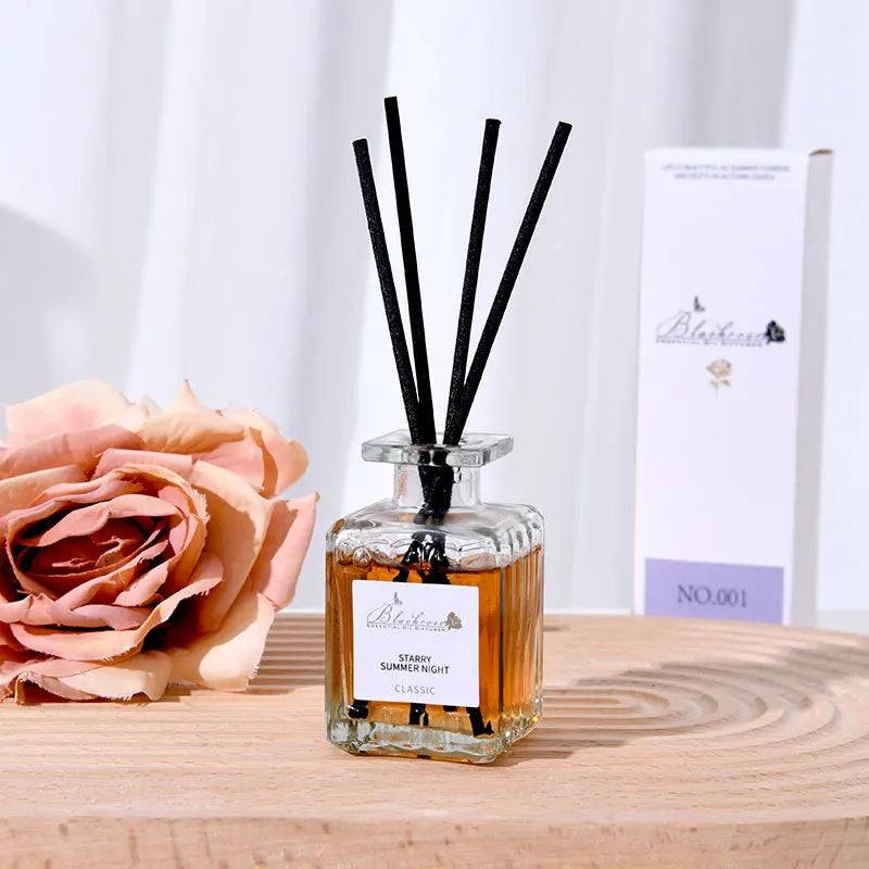 Reed Diffuser Set with Essential Oils — Lavender, Peach & Osmanthus Home Fragrance (50ml)