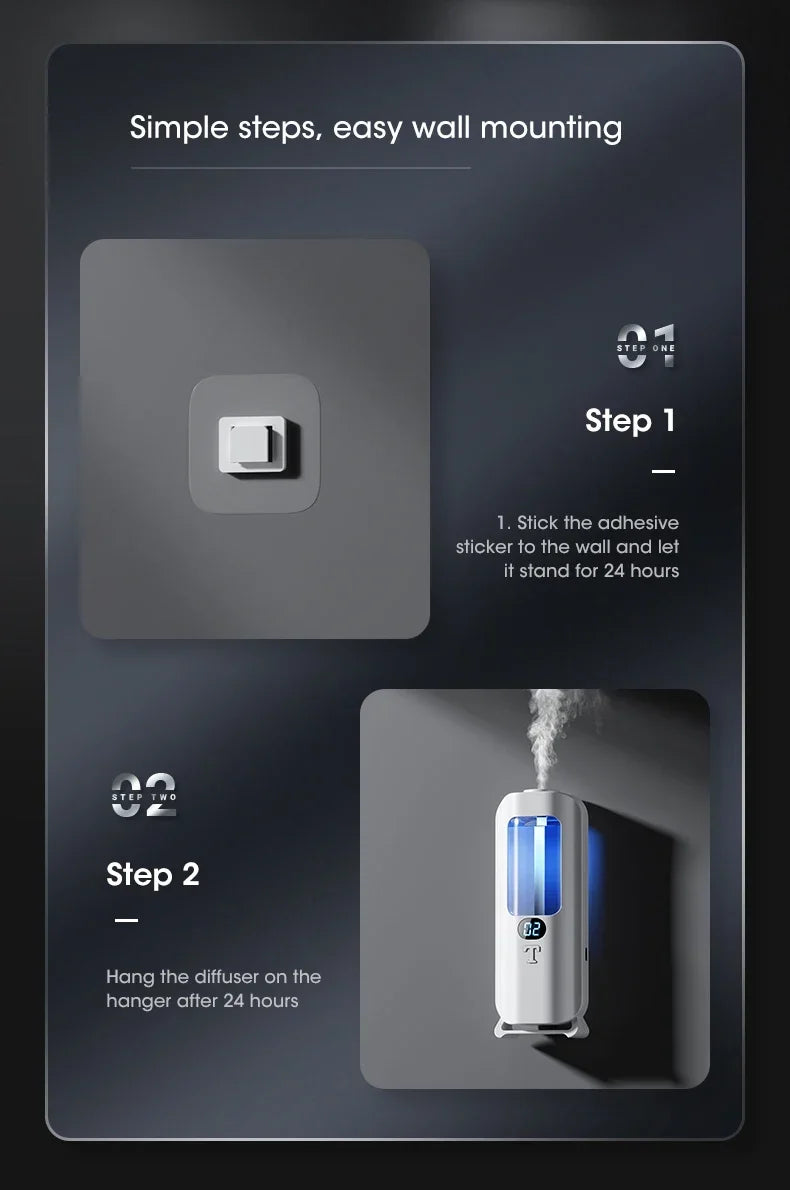 Rechargeable Portable Aroma Diffuser — 5 Modes, Cordless for Home, Car &amp; Office
