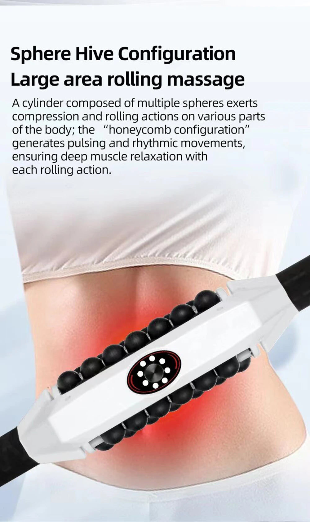 Rechargeable Anti-Cellulite Body Roller — High-Frequency Vibration Slimming Massage Machine