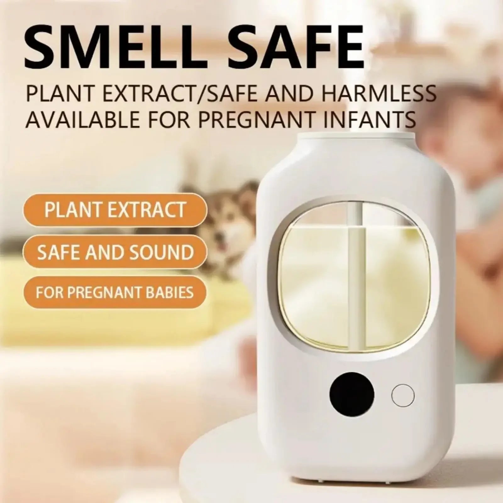 Automatic Desktop Aroma Diffuser — USB Rechargeable Atomizer with Replaceable Scent Cartridge