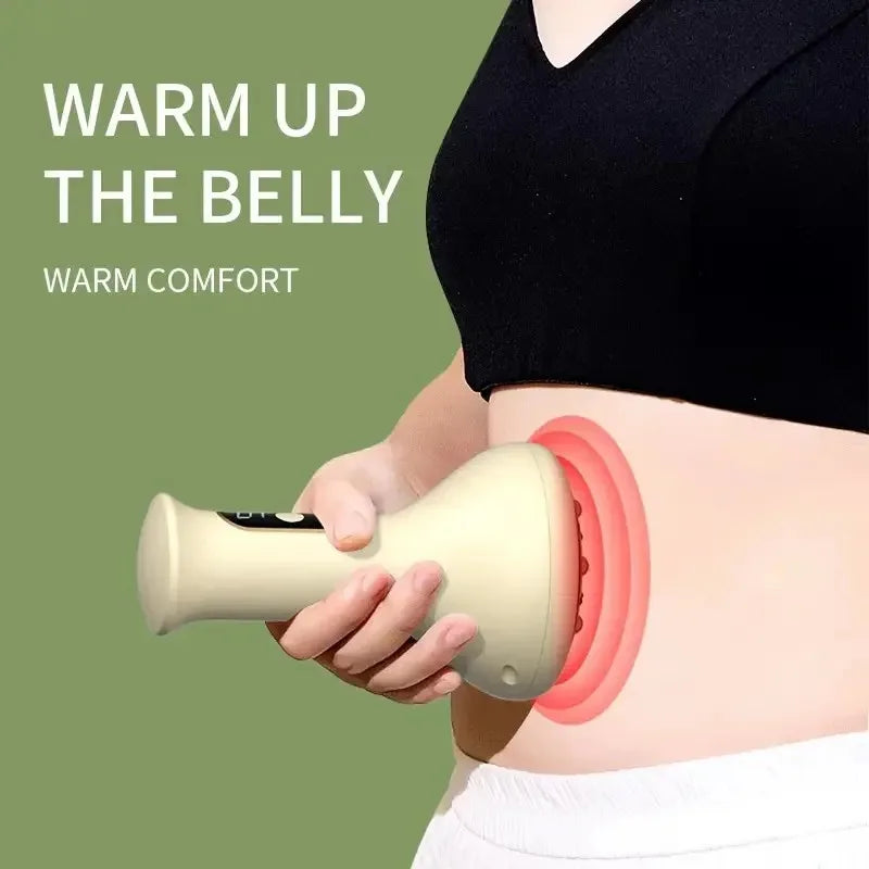 USB Rechargeable Guasha &amp; Hot Compress Handheld Massager — Abdomen, Arms &amp; Leg Relief