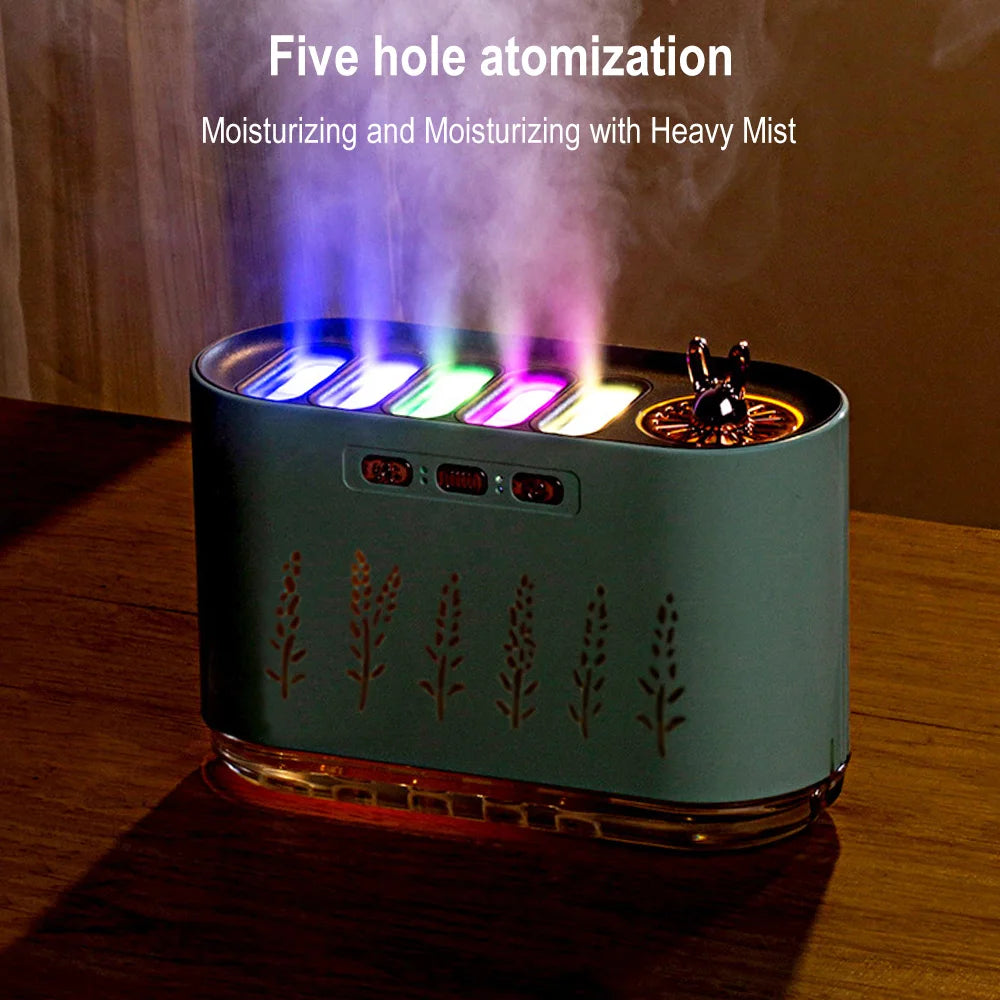 700ml USB Aroma Diffuser &amp; Humidifier — RGB LED Colorful Lights for Bedroom &amp; Home